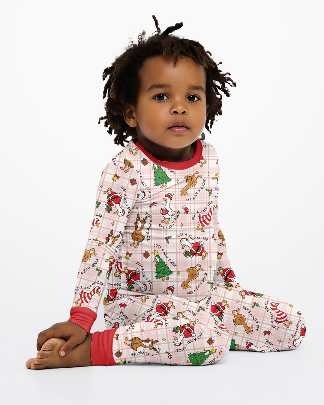 Jolly Goose Christmas Bamboo Two Piece Long Sleeve Pajama Set