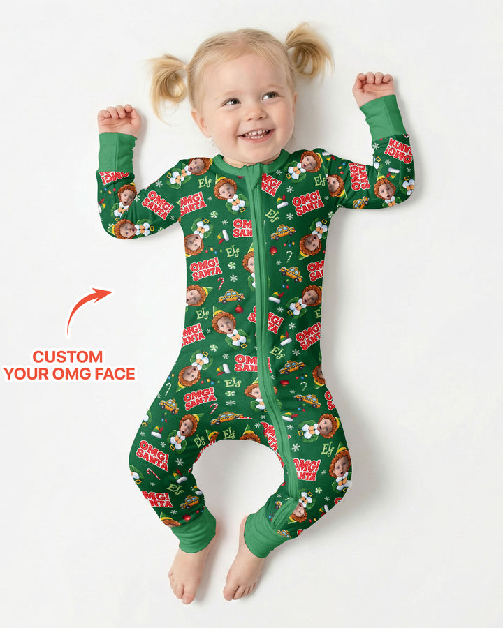 Custom Image OMG Santa Bamboo Convertible Zippy