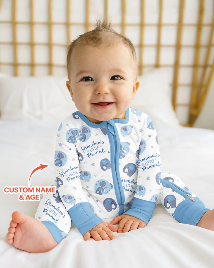 Little Peanut Baby Elephant Bamboo Convertible Zippy