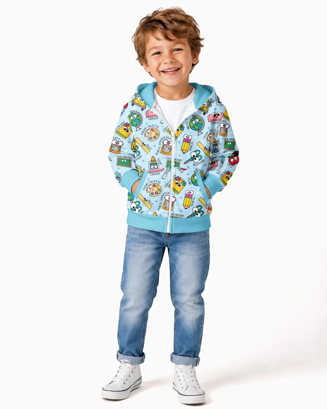 Happy School Pals Bamboo Zip Hoodie