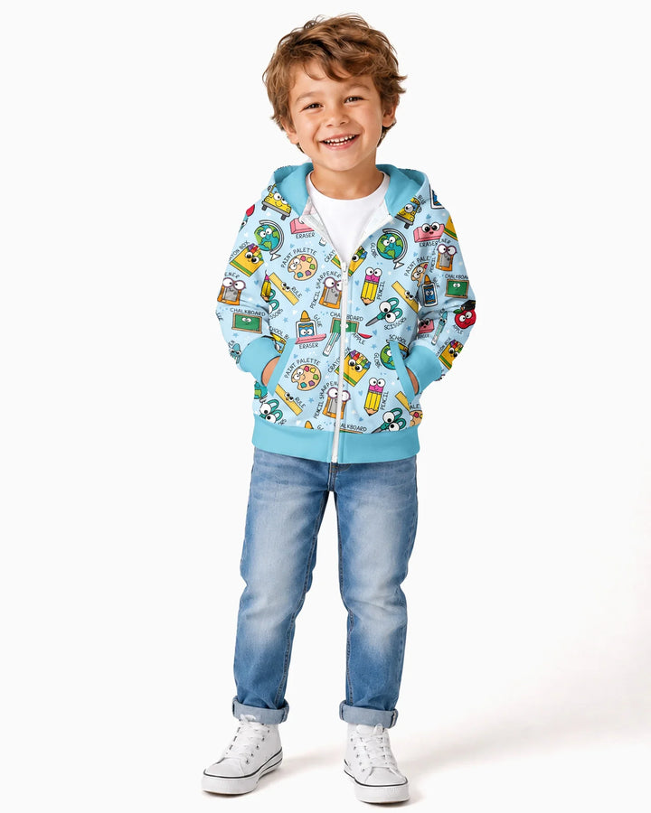 Happy School Pals Bamboo Zip Hoodie