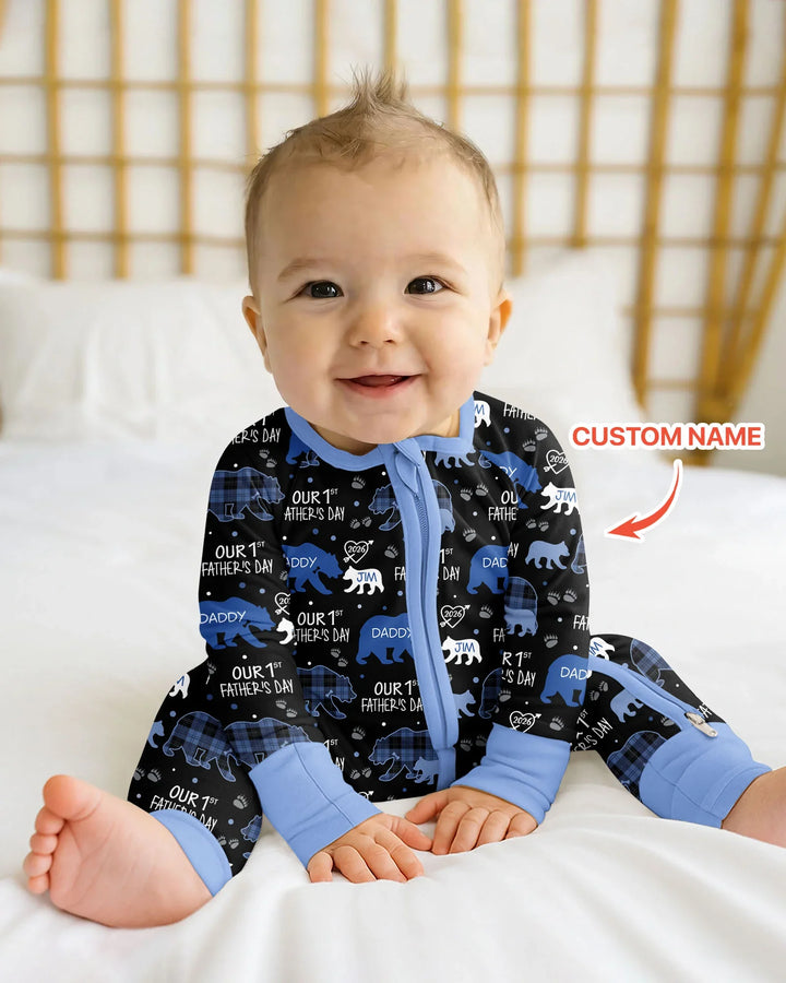 Gerippte Babykleidung mit individuellem Foto - Weich &amp; Skizzenhaft