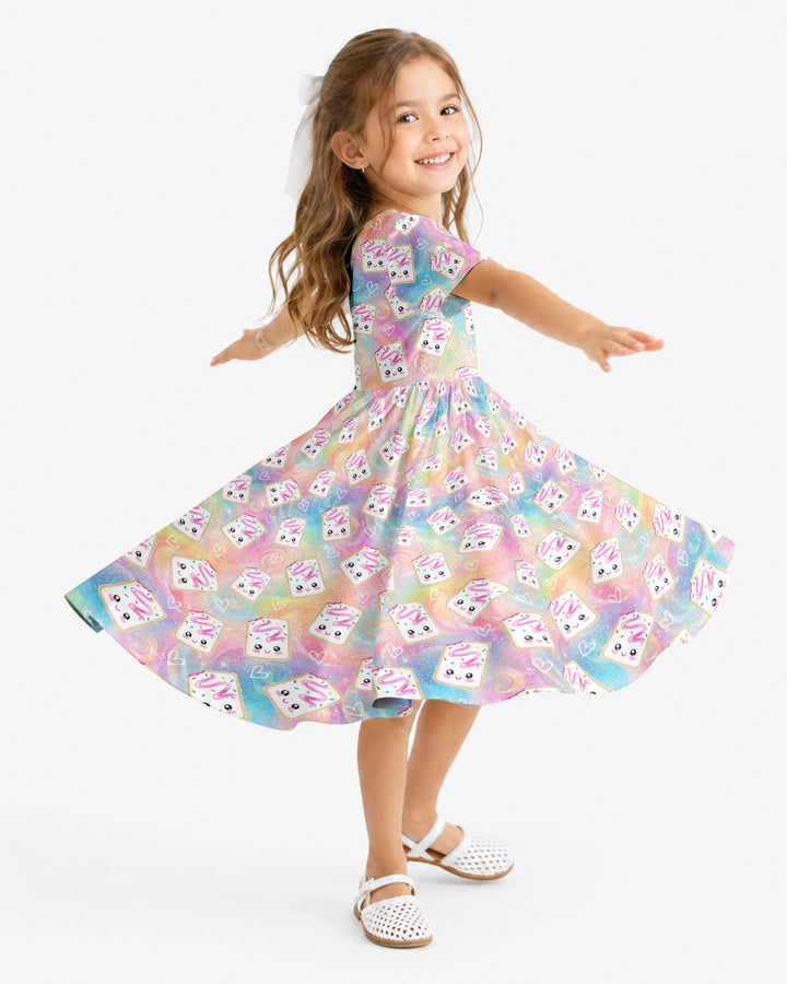 Kawaii Sprinkle Pastry Bamboo Twirl Dress