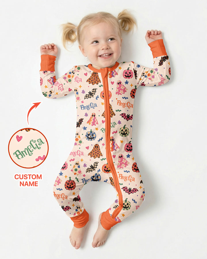 Funky Retro Halloween Bamboo Convertible Zippy