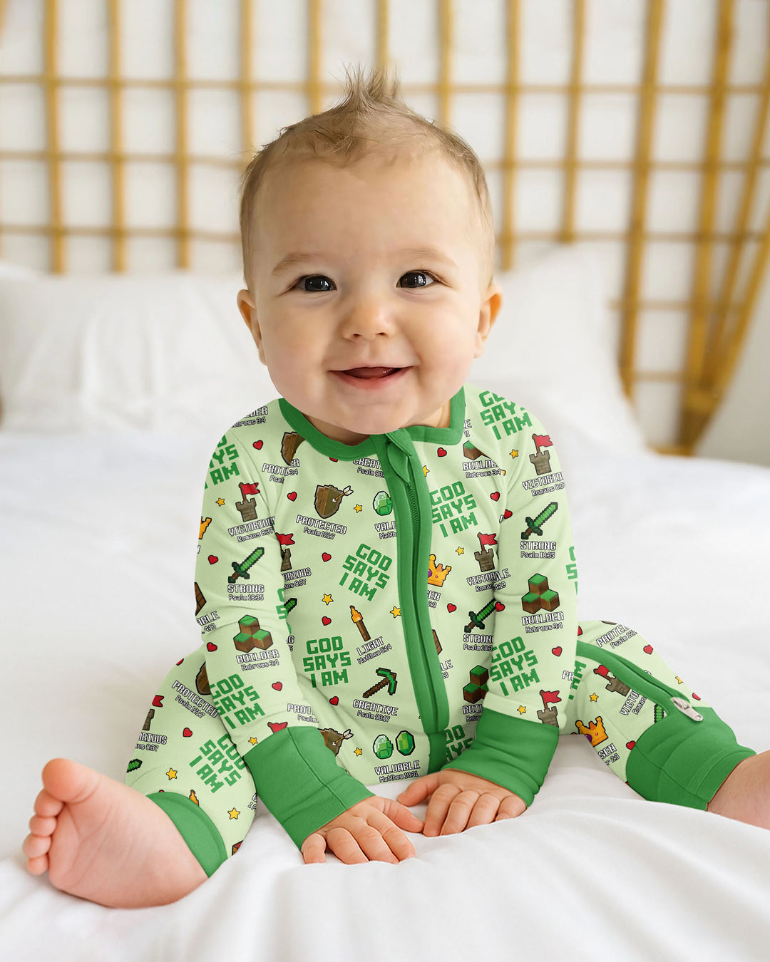 Gerippte Babykleidung mit individuellem Foto - Weich &amp; Skizzenhaft