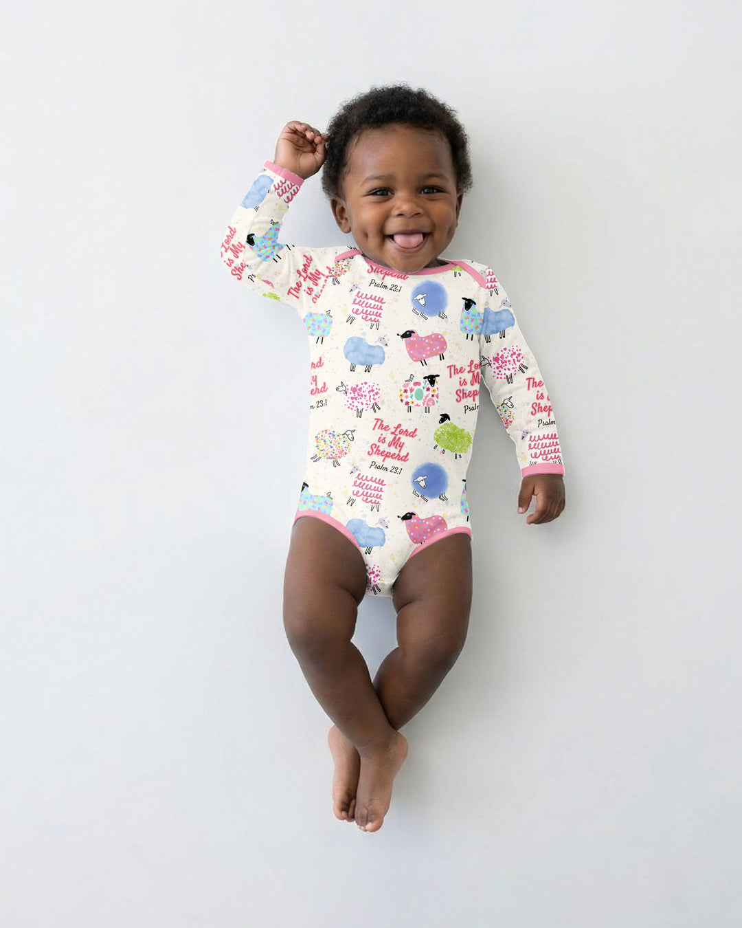 Gerippte Babykleidung mit individuellem Foto - Weich &amp; Skizzenhaft