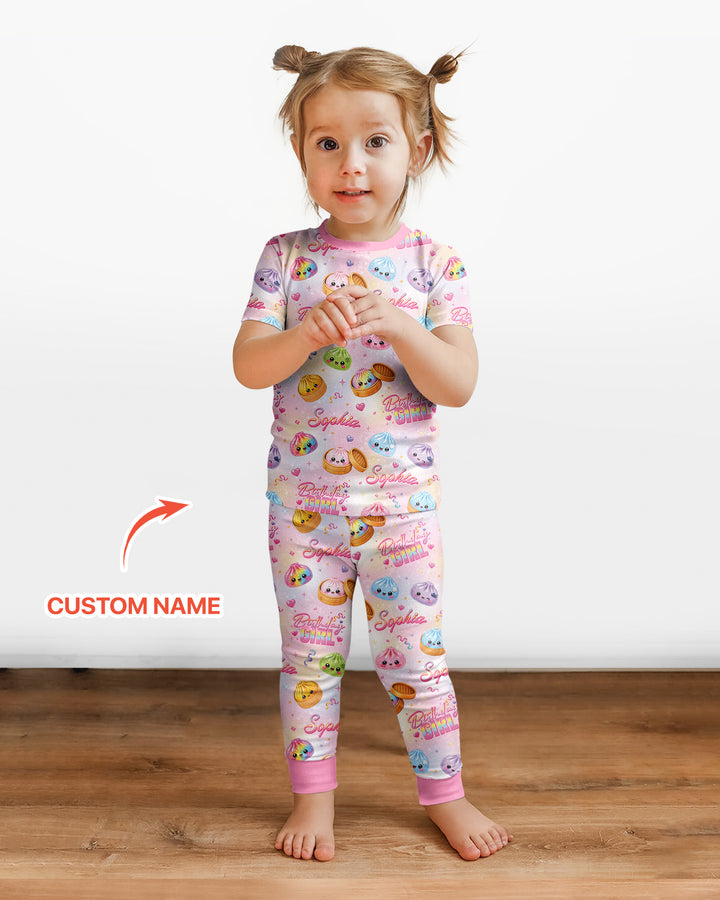 Zweiteiliges, kurzärmliges Pyjama-Set mit Marienkäfern