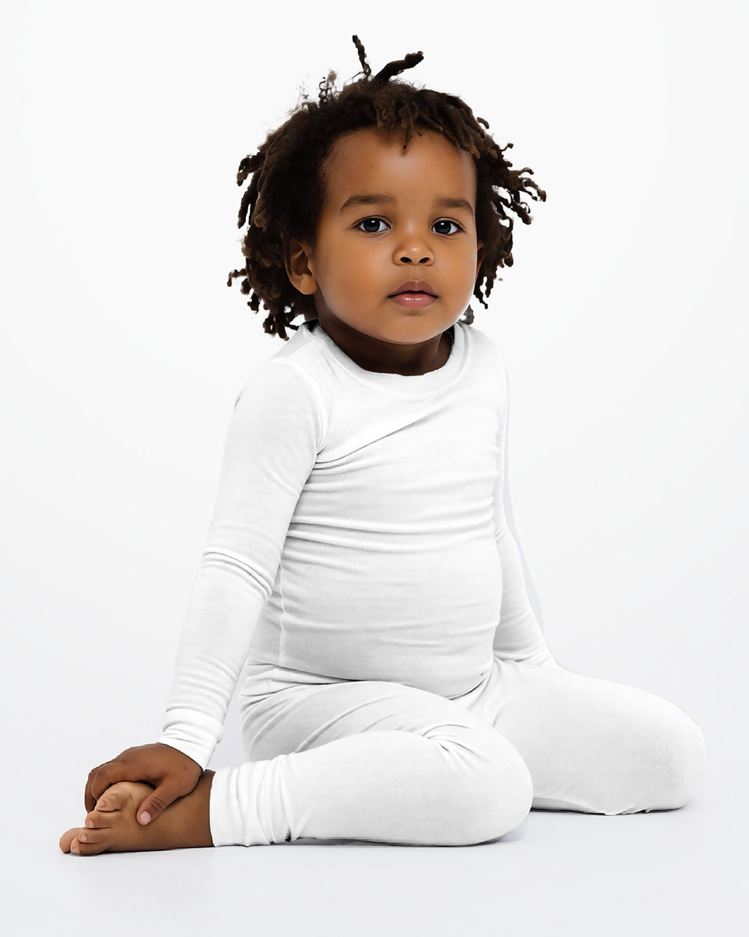 White Bamboo Two Piece Pajama Set