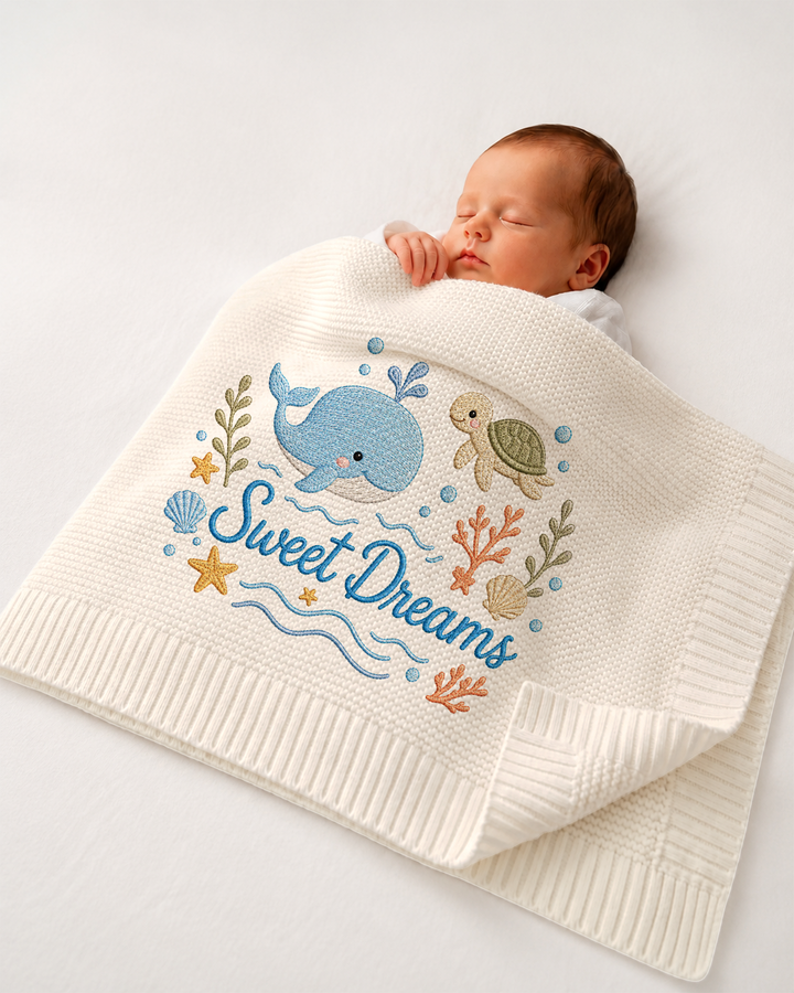 Sweet Dreams Baby Cotton Blanket