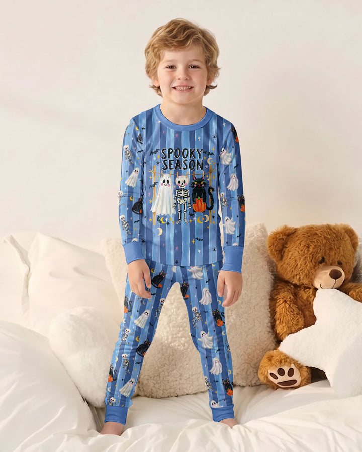 Spooky Season Kids Bamboo Two Piece Long Sleeve Pajama Set