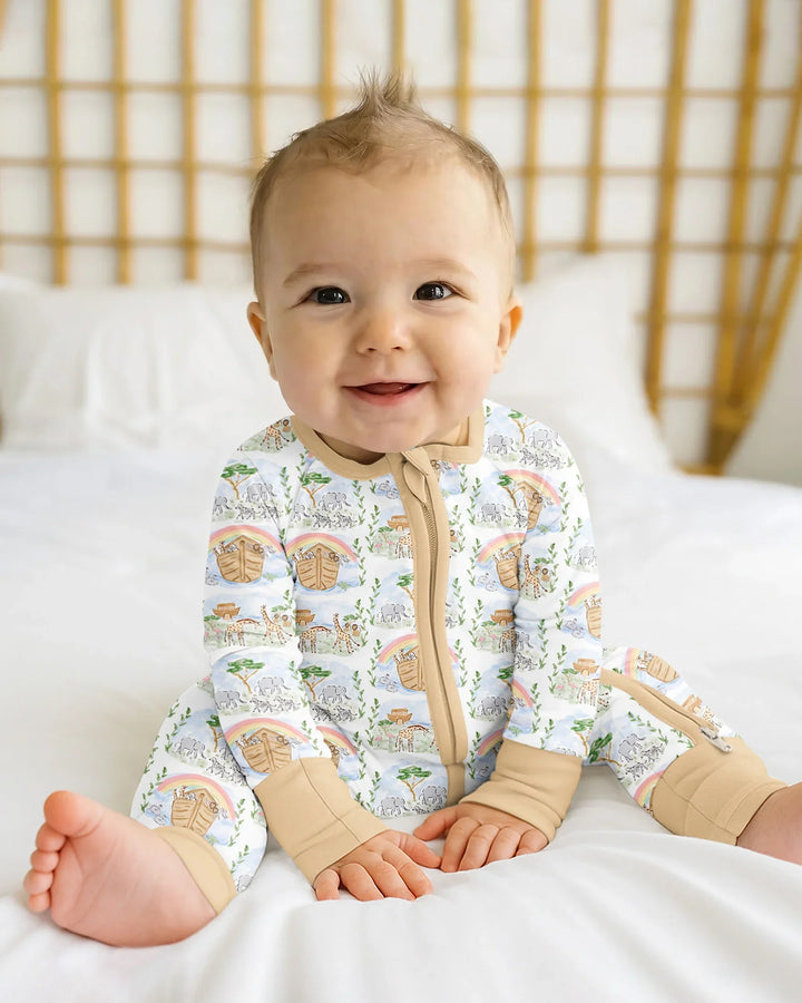 Gerippte Babykleidung mit individuellem Foto - Weich &amp; Skizzenhaft