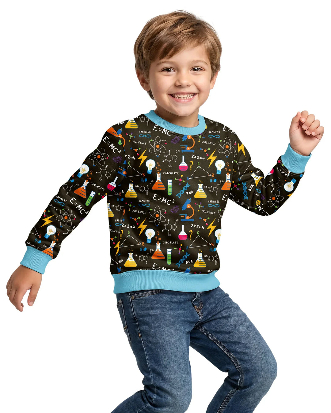 Baseball-Sweatshirt mit Rundhalsausschnitt aus Bambus und christlichem Motiv