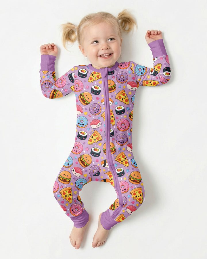 Kawaii Snack Party Bamboo Convertible Zippy