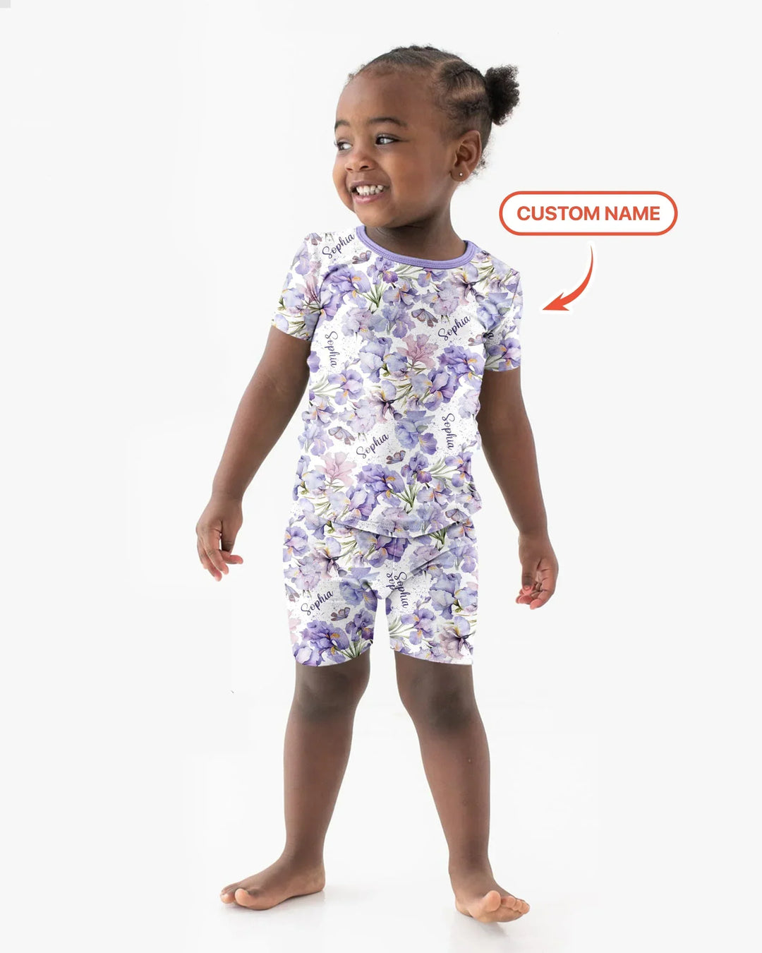 Zweiteiliges Pyjama-Set mit kurzen Ärmeln und Shorts im Sommer-Design