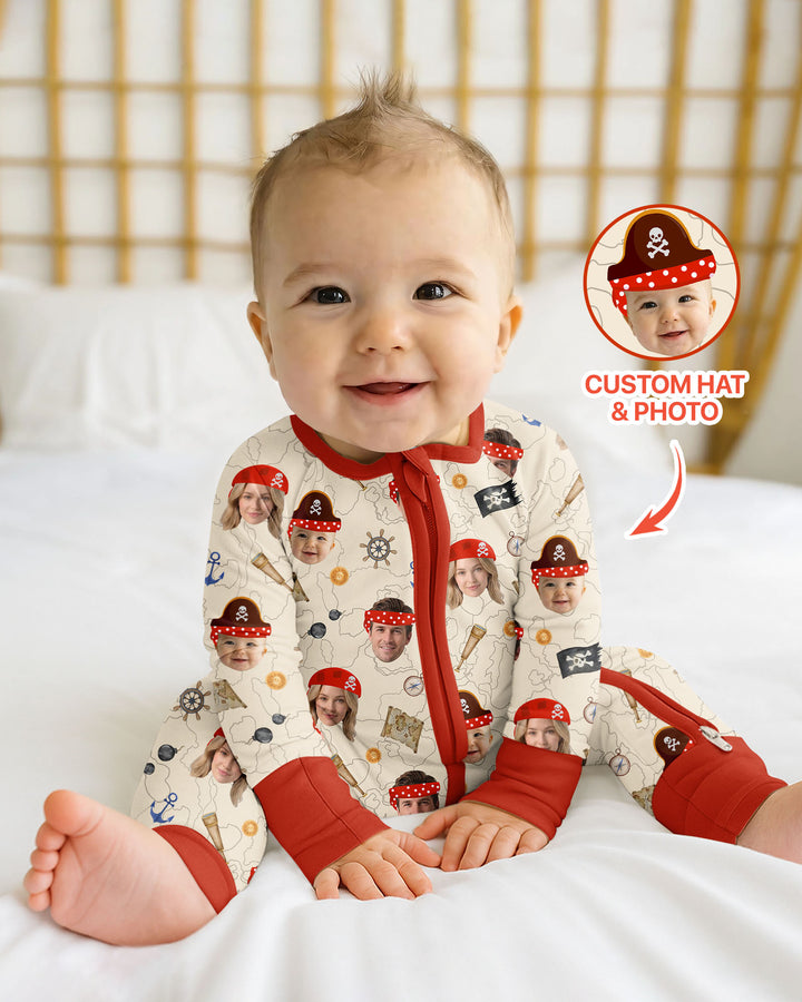 Gerippte Babykleidung mit individuellem Foto - Weich &amp; Skizzenhaft