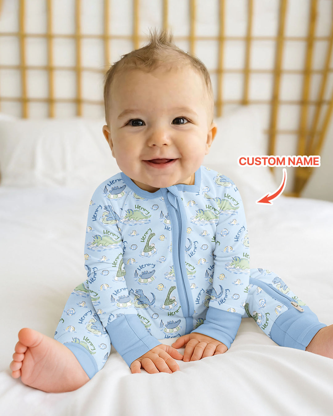 Gerippte Babykleidung mit individuellem Foto - Weich &amp; Skizzenhaft