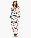 Howl-O-Weenie Dachshund Bamboo Women Pajama Set