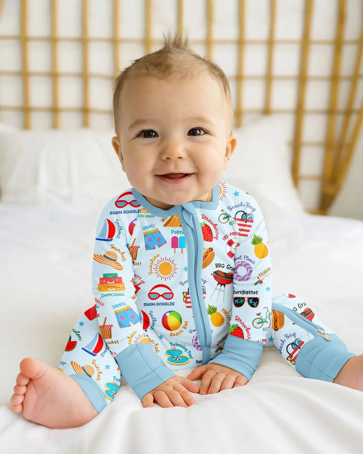 Gerippte Babykleidung mit individuellem Foto - Weich &amp; Skizzenhaft