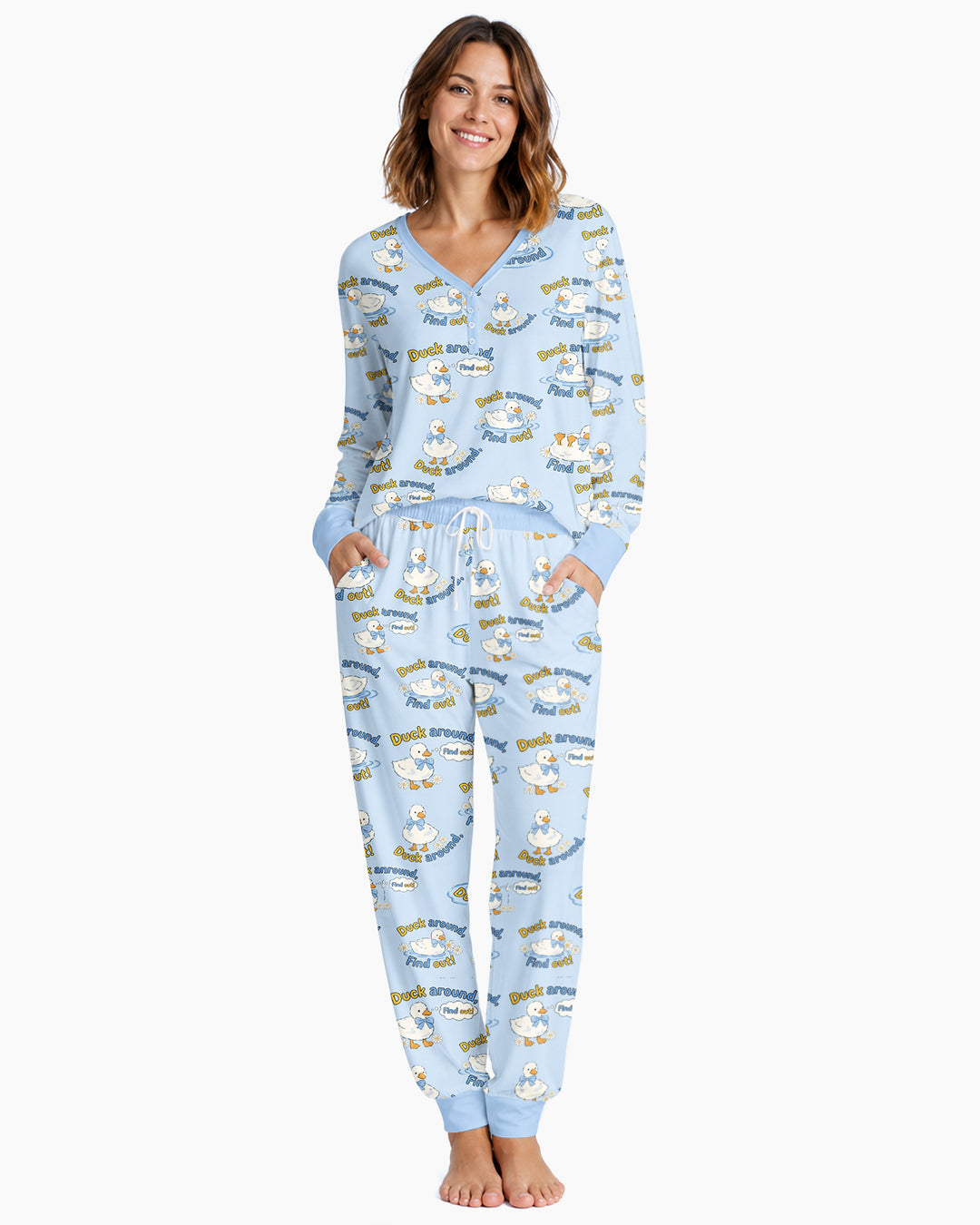 The Duck Around Bamboo Women Pajama Set