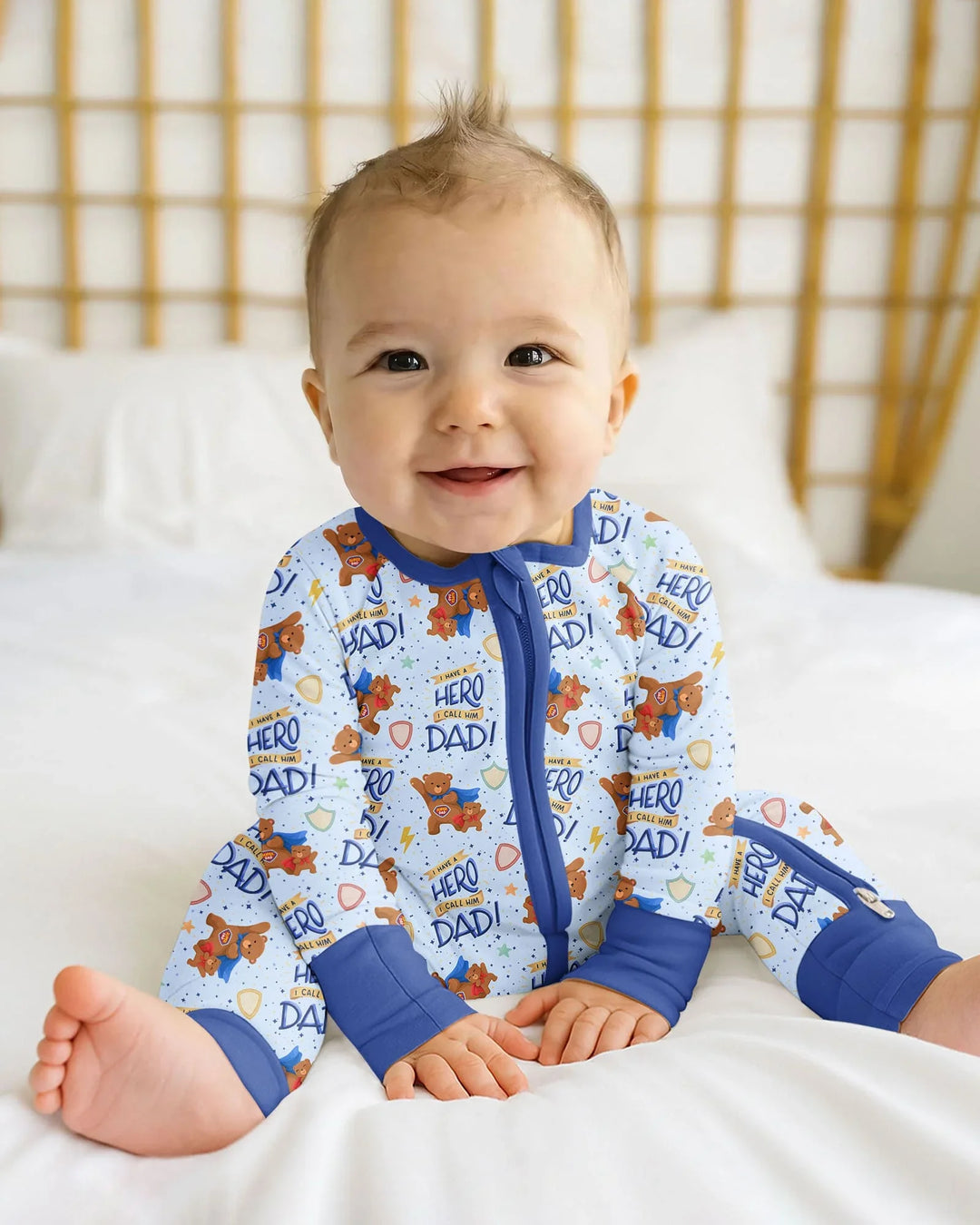 Gerippte Babykleidung mit individuellem Foto - Weich &amp; Skizzenhaft