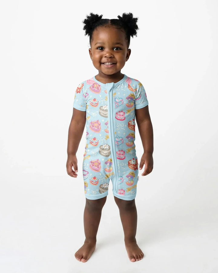 Custom Princess Baby Birthday Bamboo Shorty Zippy