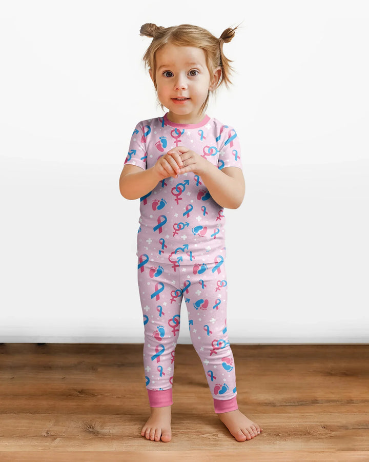 Zweiteiliges, kurzärmliges Pyjama-Set mit Marienkäfern