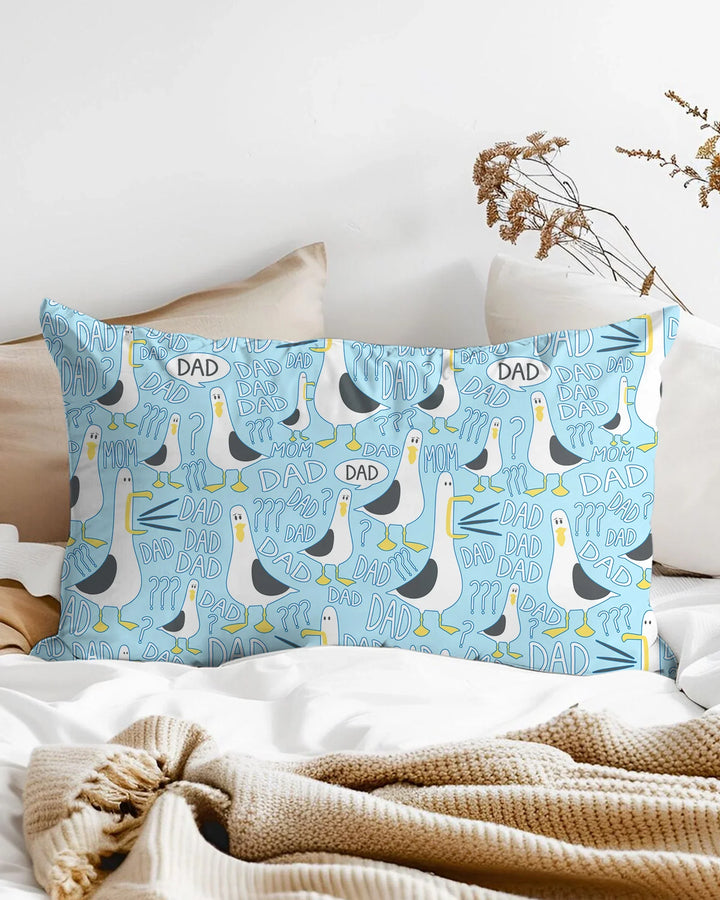 Funny Seagull DAD Bamboo Pillow Case