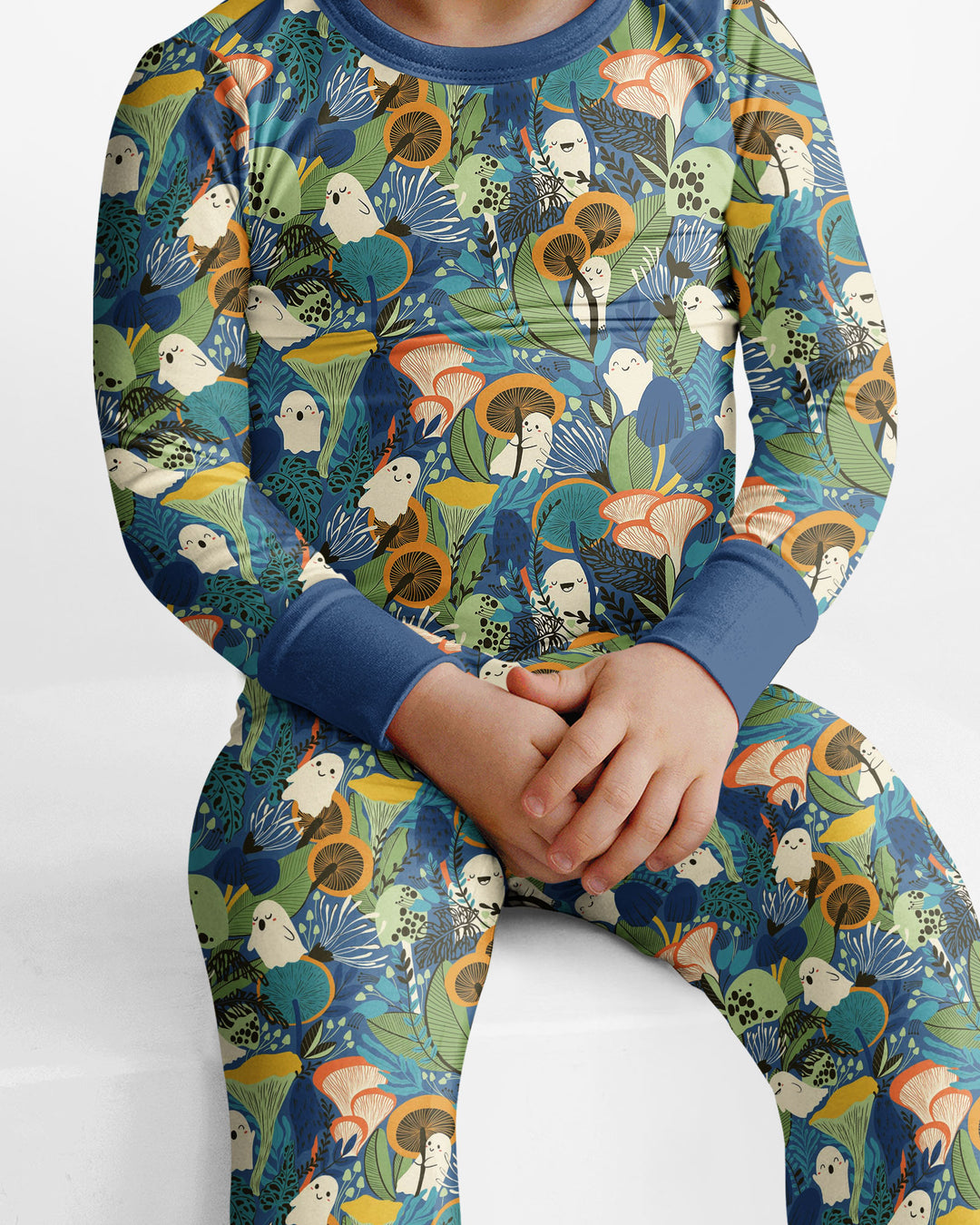 Ghost Forest Bamboo Two Piece Long Sleeve Pajama Set