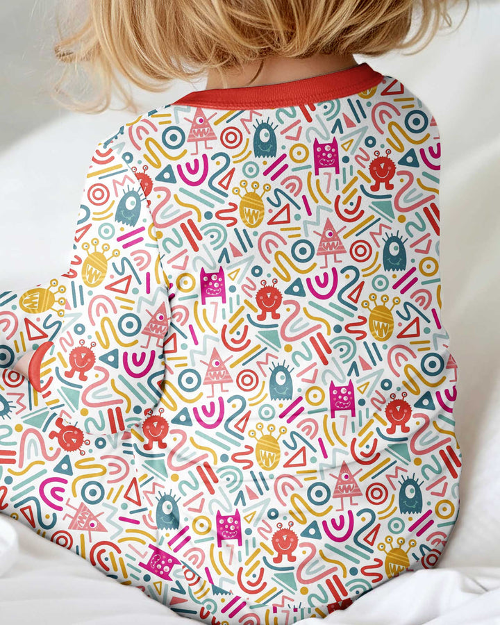 Rainbow Monster Party Bamboo Convertible Zippy