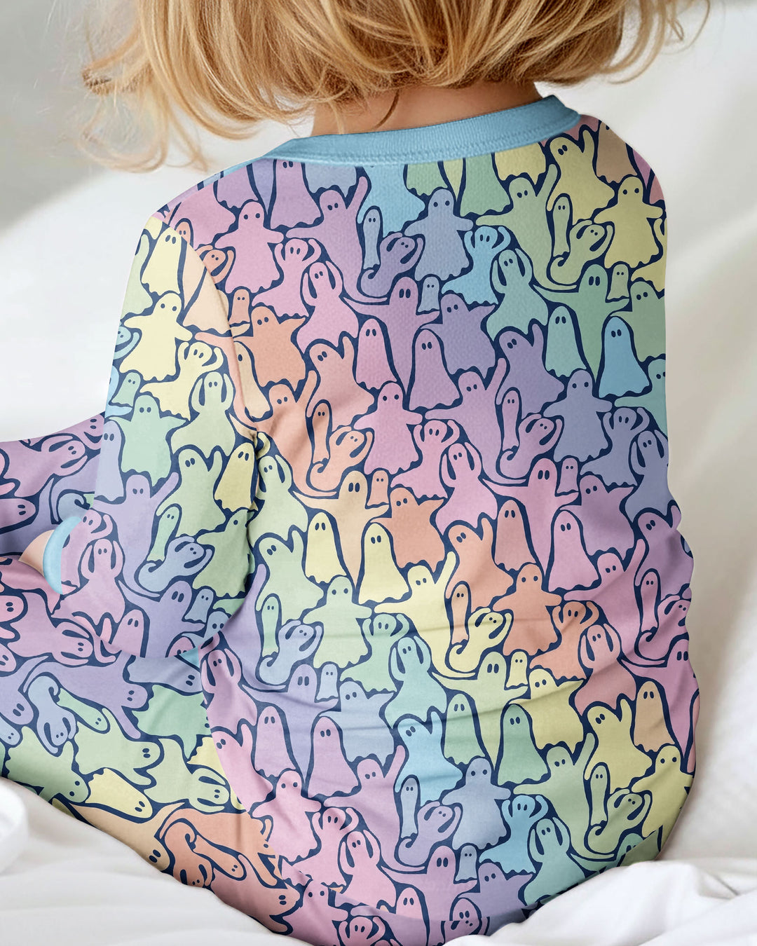 Pastel Rainbow Ghost Halloween Bamboo Convertible Zippy