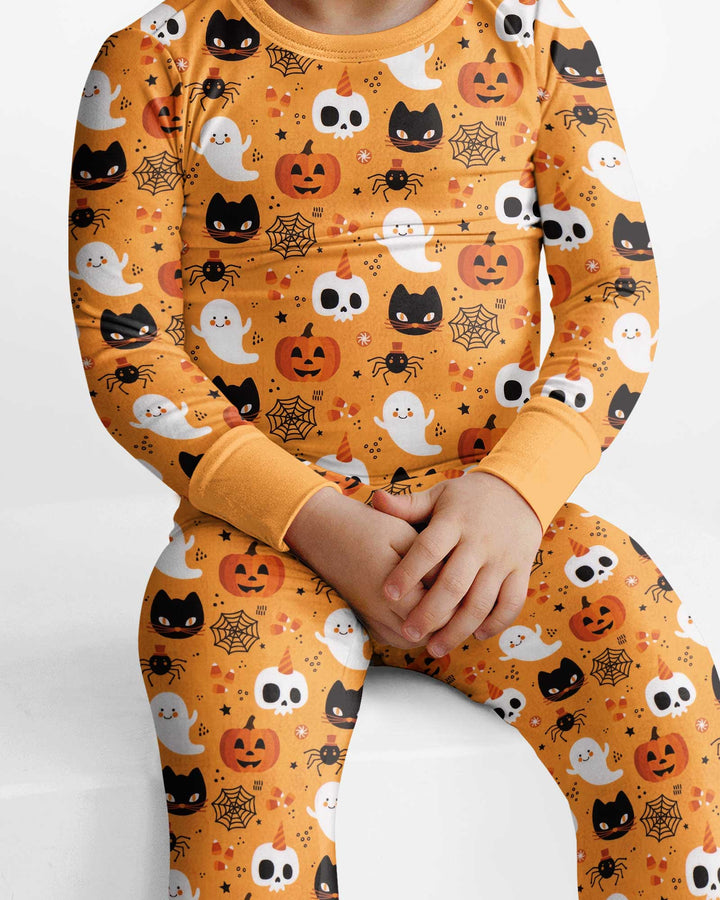 Halloween Party Bamboo Two Piece Long Sleeve Pajama Set