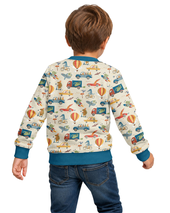 Monsters on the Move Bamboo Crewneck Sweatshirt