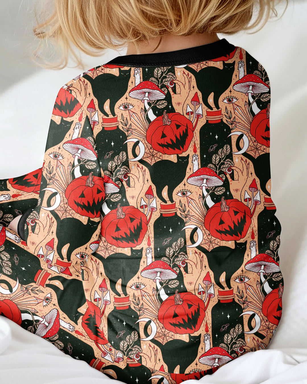 Black Cat And Pumpkin Halloween Bamboo Convertible Zippy