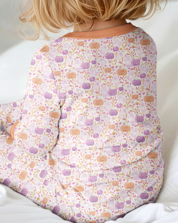 Pastel Pumpkins and Ghosts Bamboo Convertible Zippy