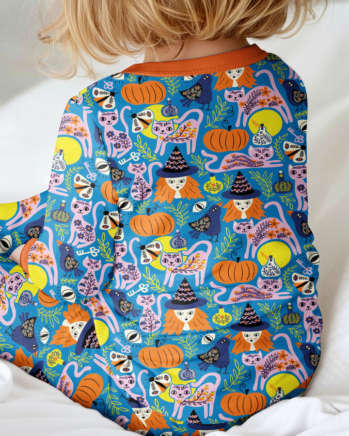 Whimsical Witch Cats Bamboo Convertible Zippy
