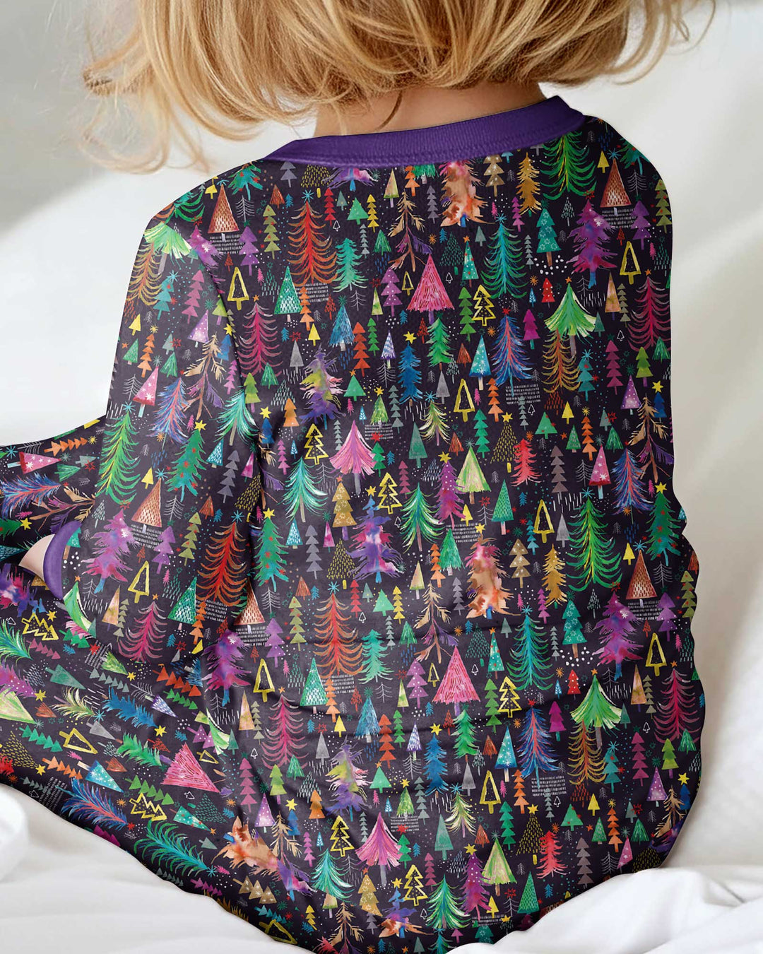 Christmas Holiday Colorful Trees Bamboo Convertible Zippy
