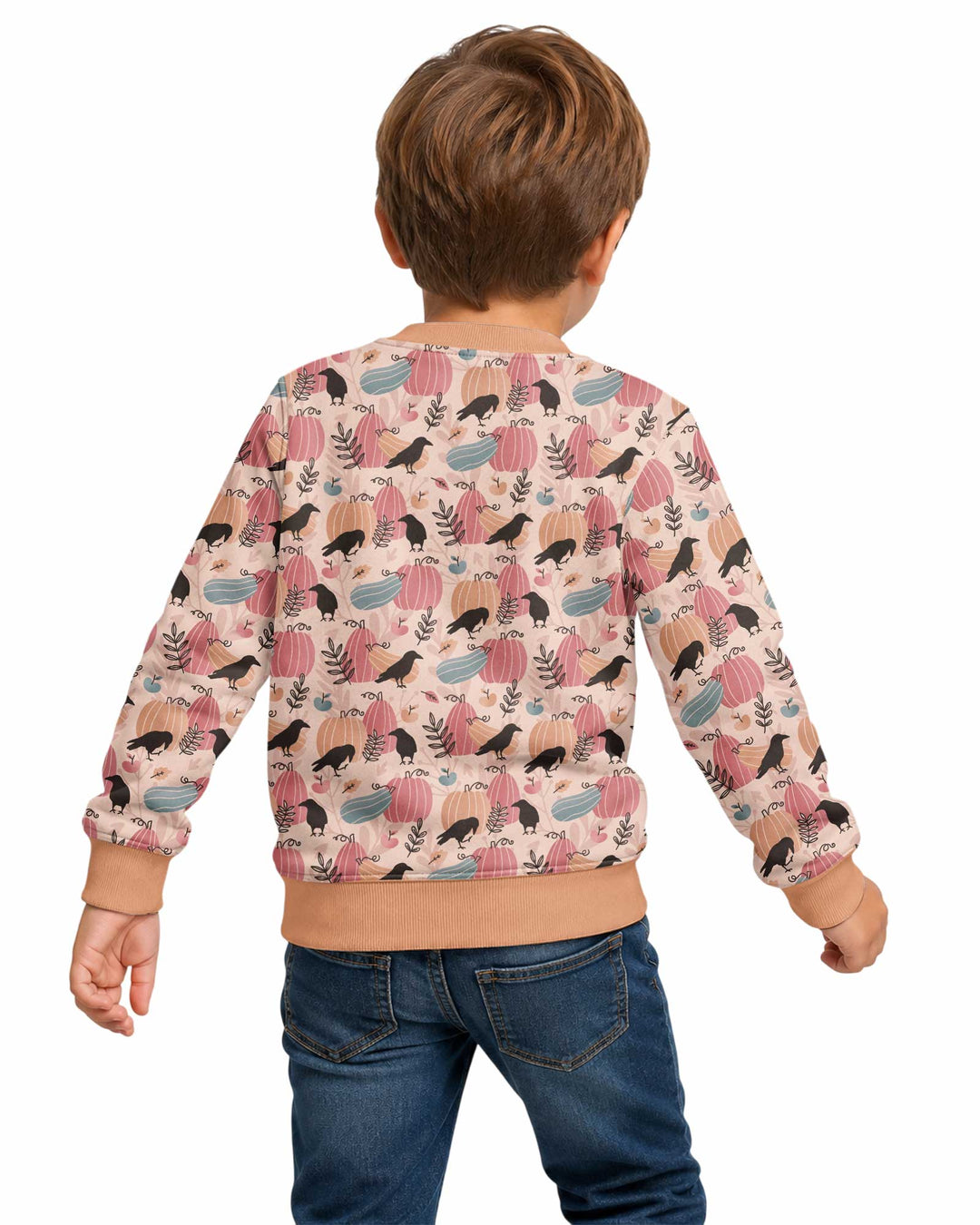 Pastel Pumpkin Patch Bamboo Crewneck Sweatshirt