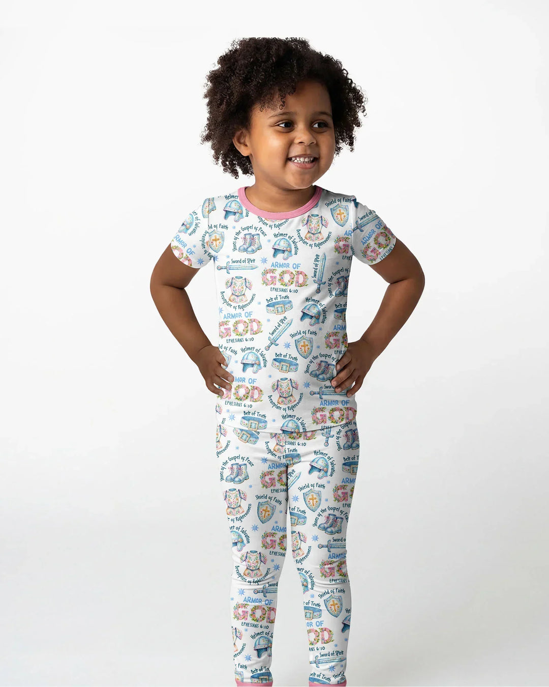 Zweiteiliges, kurzärmliges Pyjama-Set mit Marienkäfern