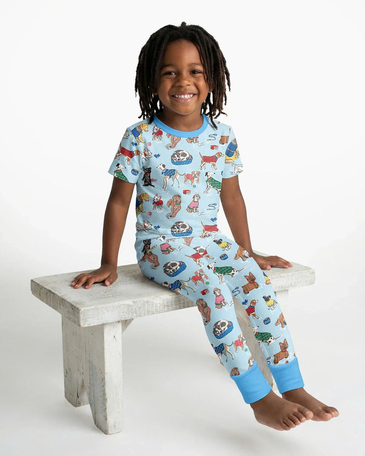 Zweiteiliges, kurzärmliges Pyjama-Set mit Marienkäfern