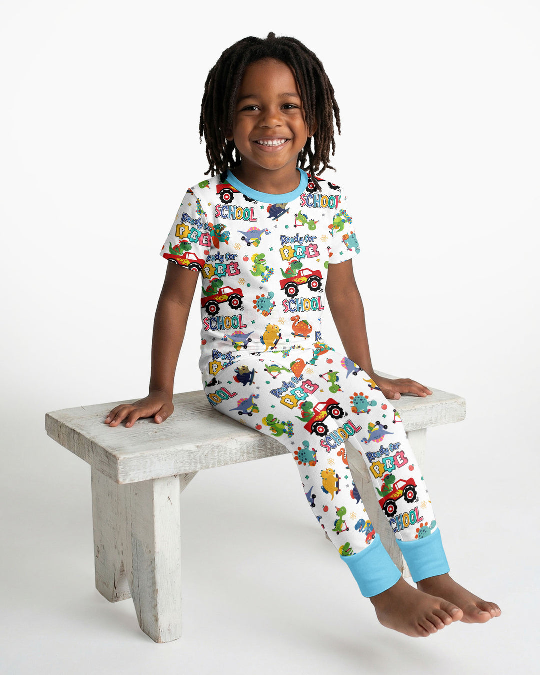 Zweiteiliges, kurzärmliges Pyjama-Set mit Marienkäfern