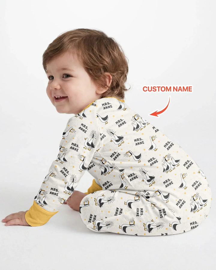 Gerippte Babykleidung mit individuellem Foto - Weich &amp; Skizzenhaft