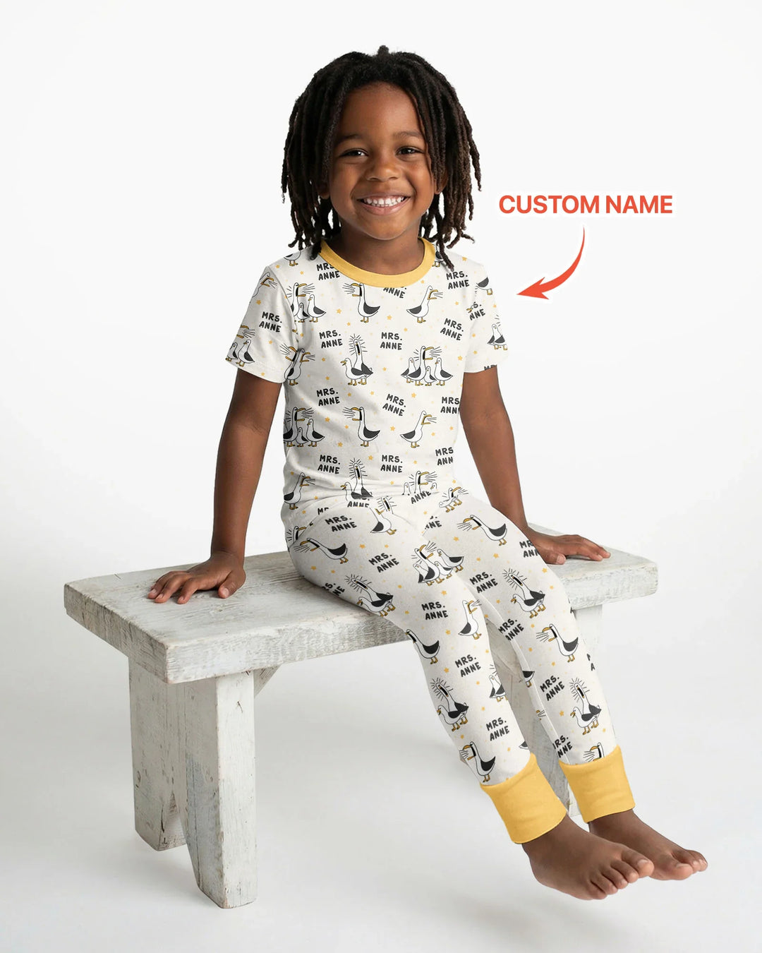 Zweiteiliges, kurzärmliges Pyjama-Set mit Marienkäfern