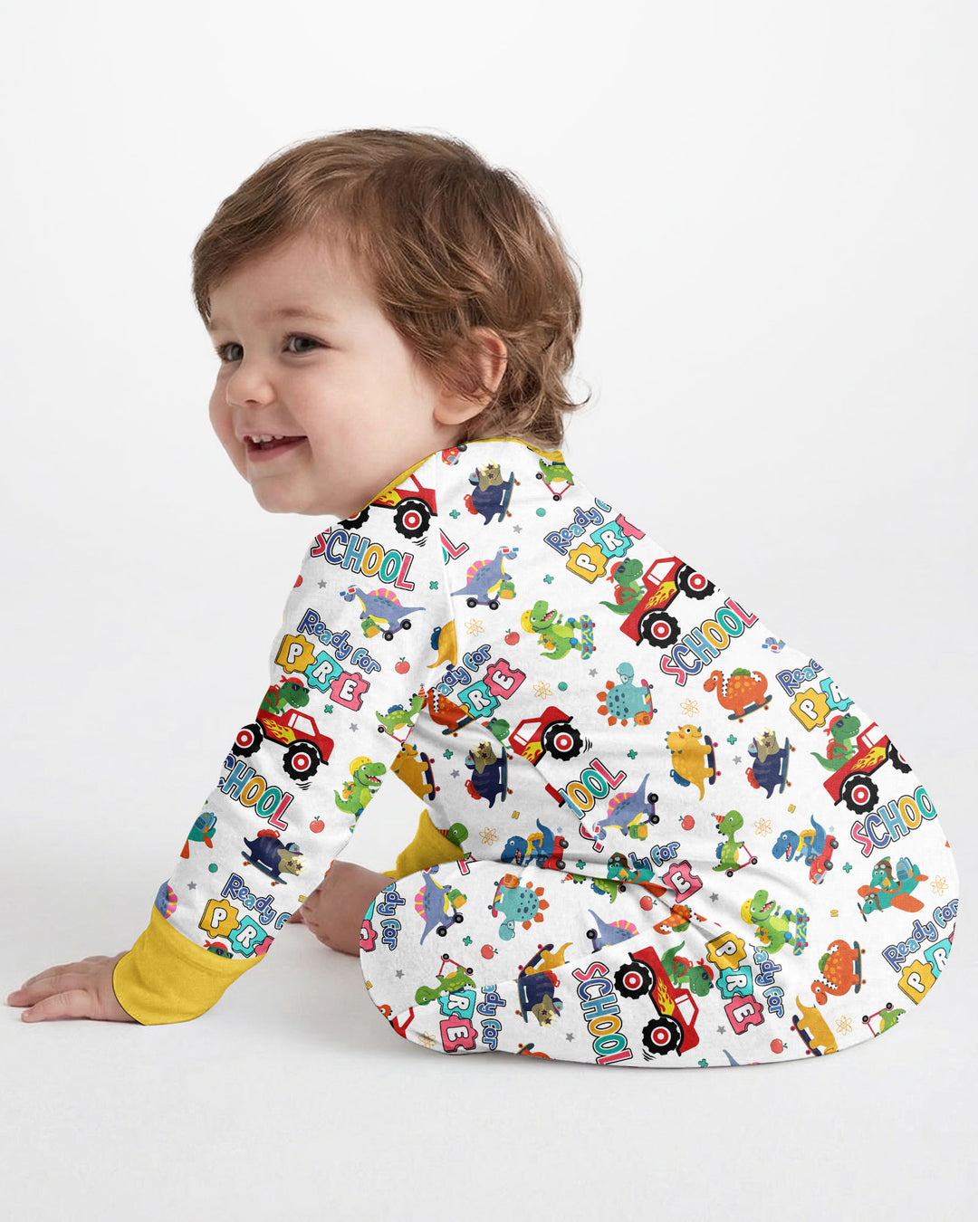 Gerippte Babykleidung mit individuellem Foto - Weich &amp; Skizzenhaft
