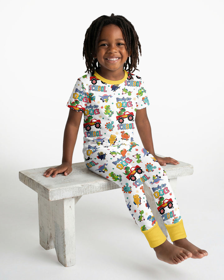 Zweiteiliges, kurzärmliges Pyjama-Set mit Marienkäfern