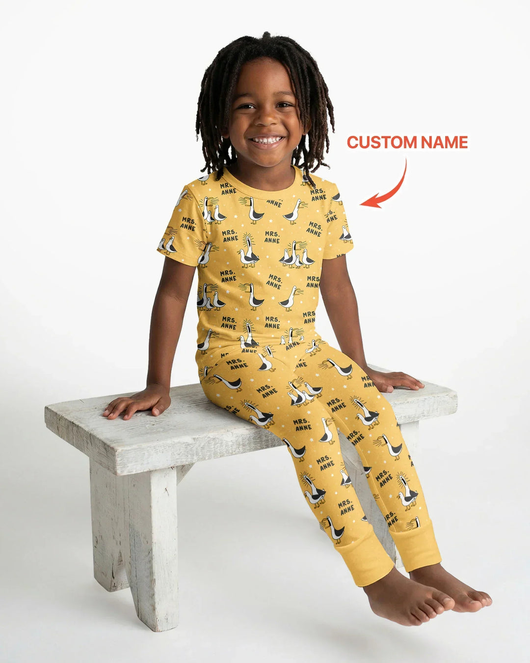 Zweiteiliges, kurzärmliges Pyjama-Set mit Marienkäfern