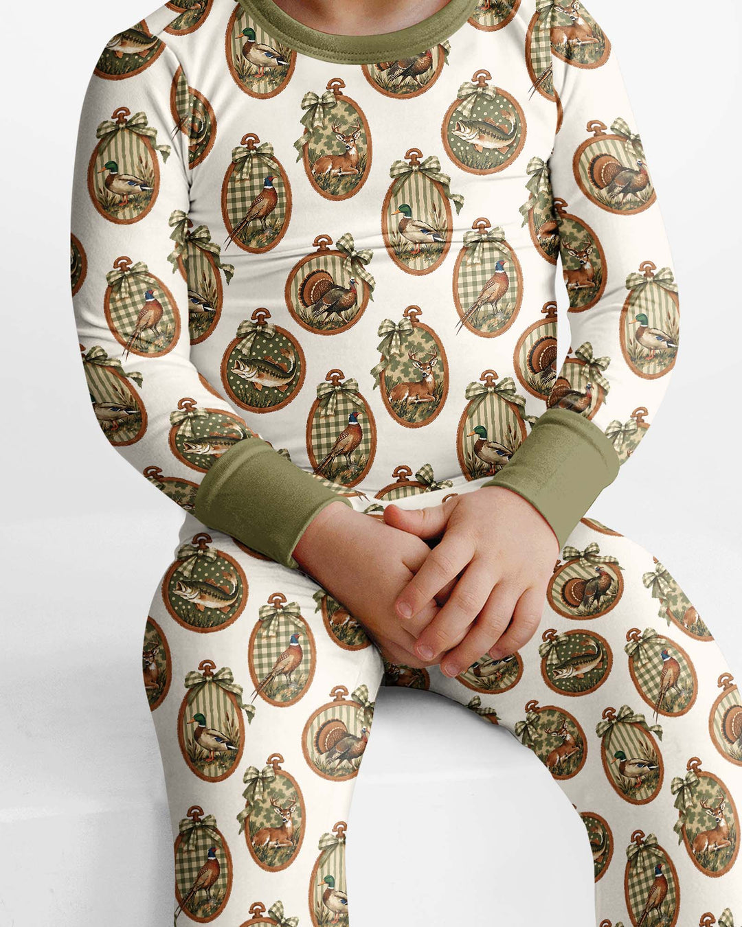 Hunting Season Bamboo Two Piece Long Sleeve Pajama Set