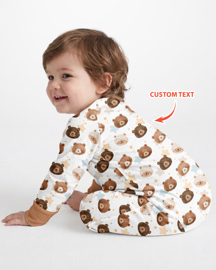 Personalized My Grandma Loves Me Beary Much Bamboo Convertible Zippy