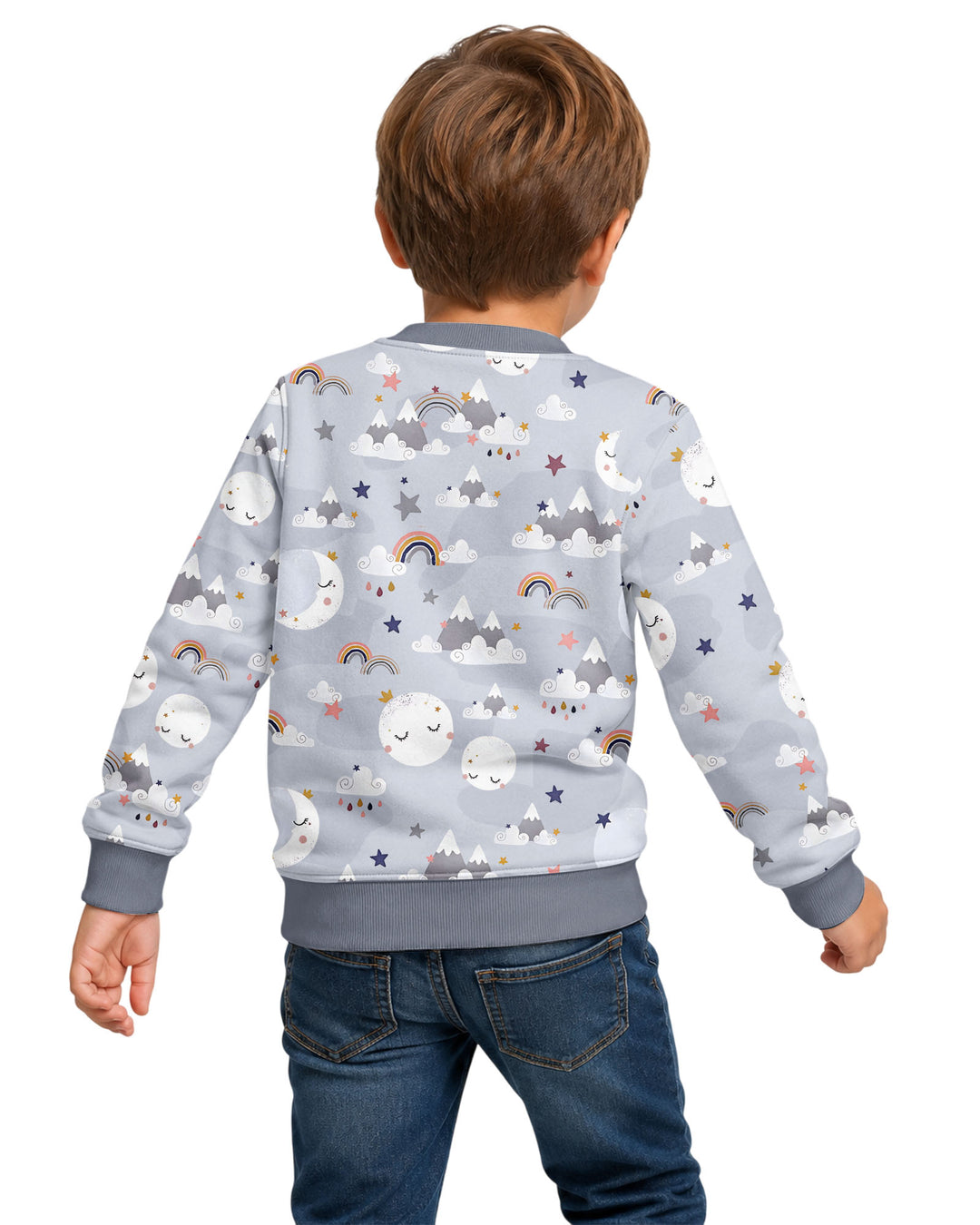 My Grandma Loves Me To The Moon And Back Bamboo Crewneck Sweatshirt