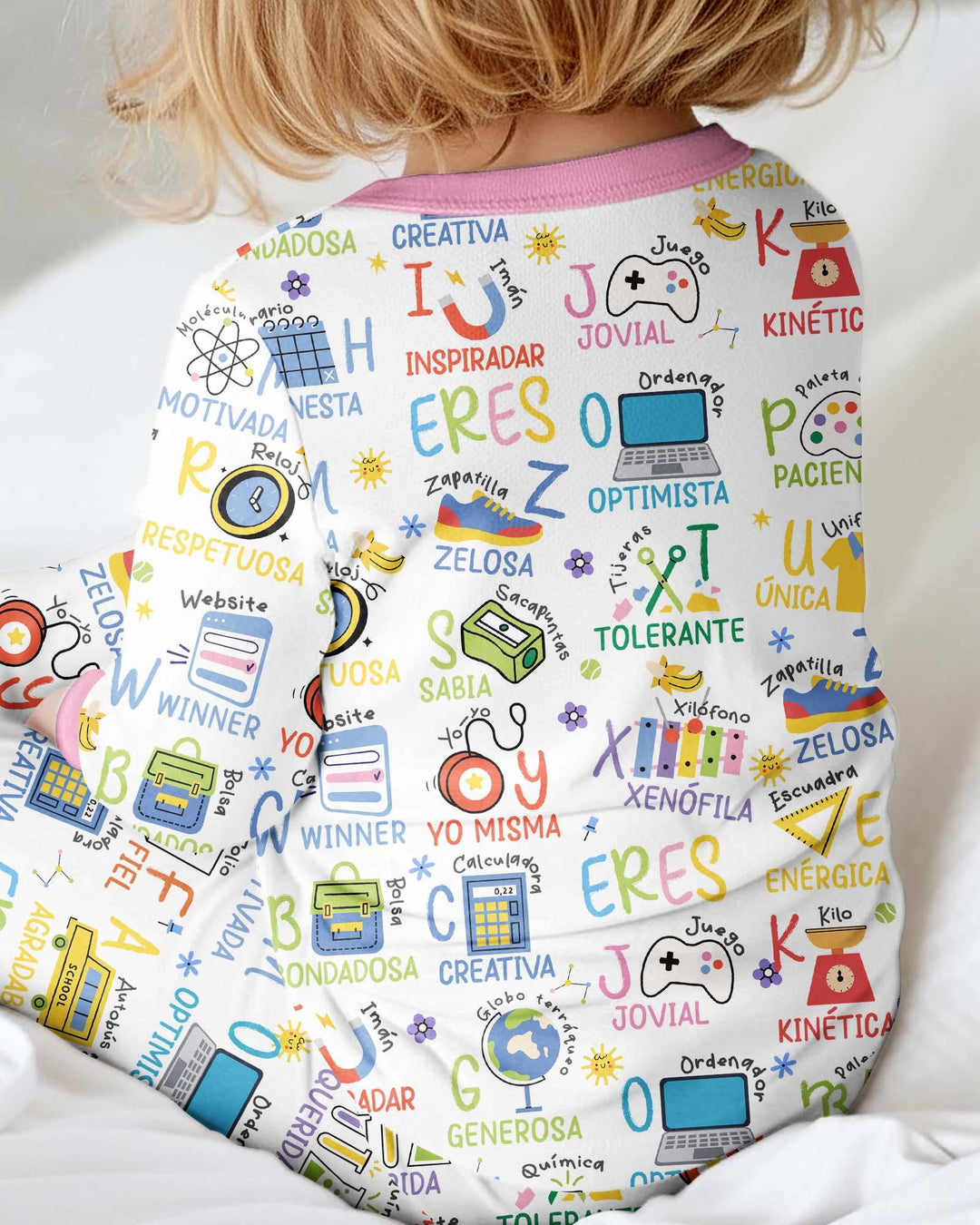 Gerippte Babykleidung mit individuellem Foto - Weich &amp; Skizzenhaft