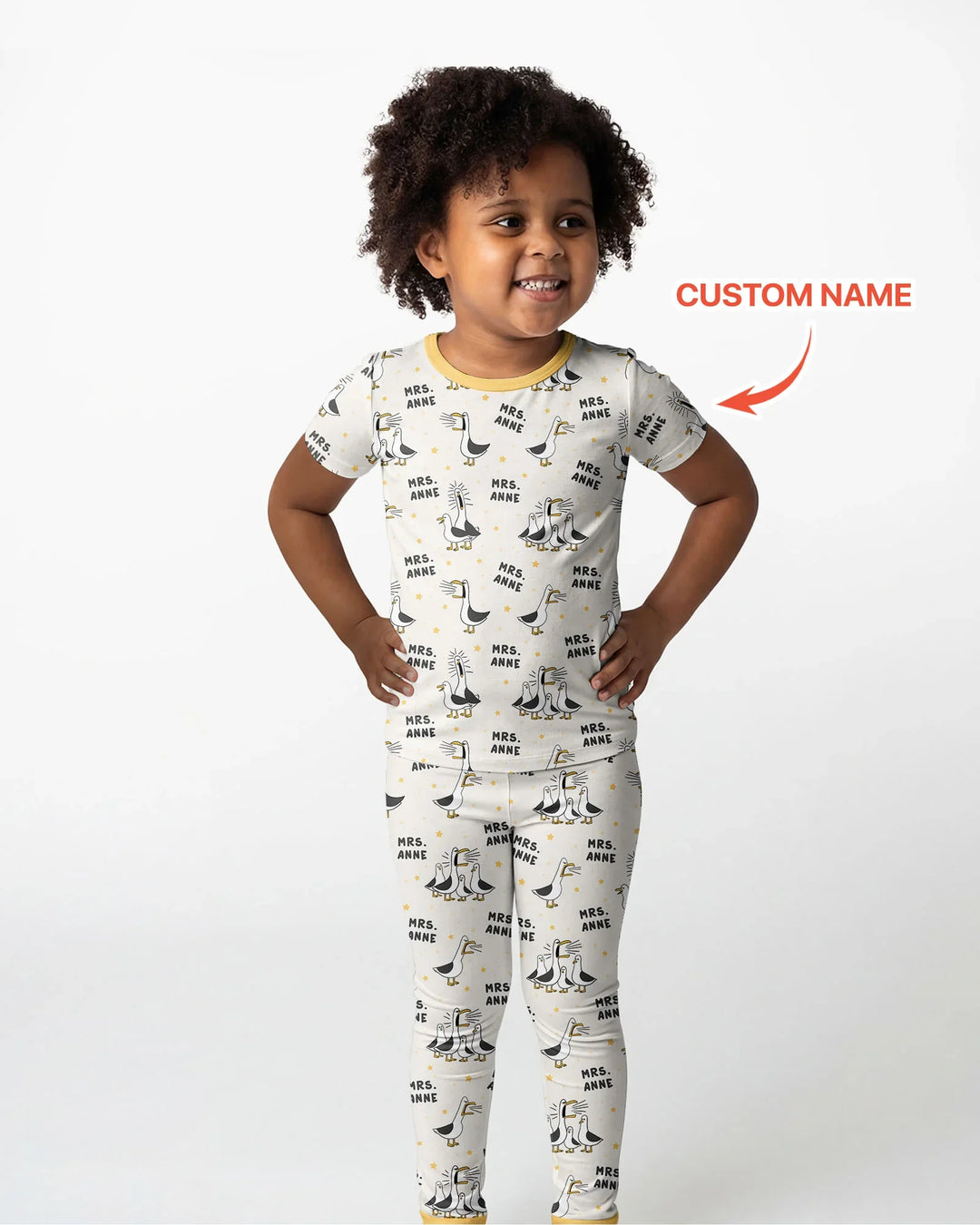 Zweiteiliges, kurzärmliges Pyjama-Set mit Marienkäfern